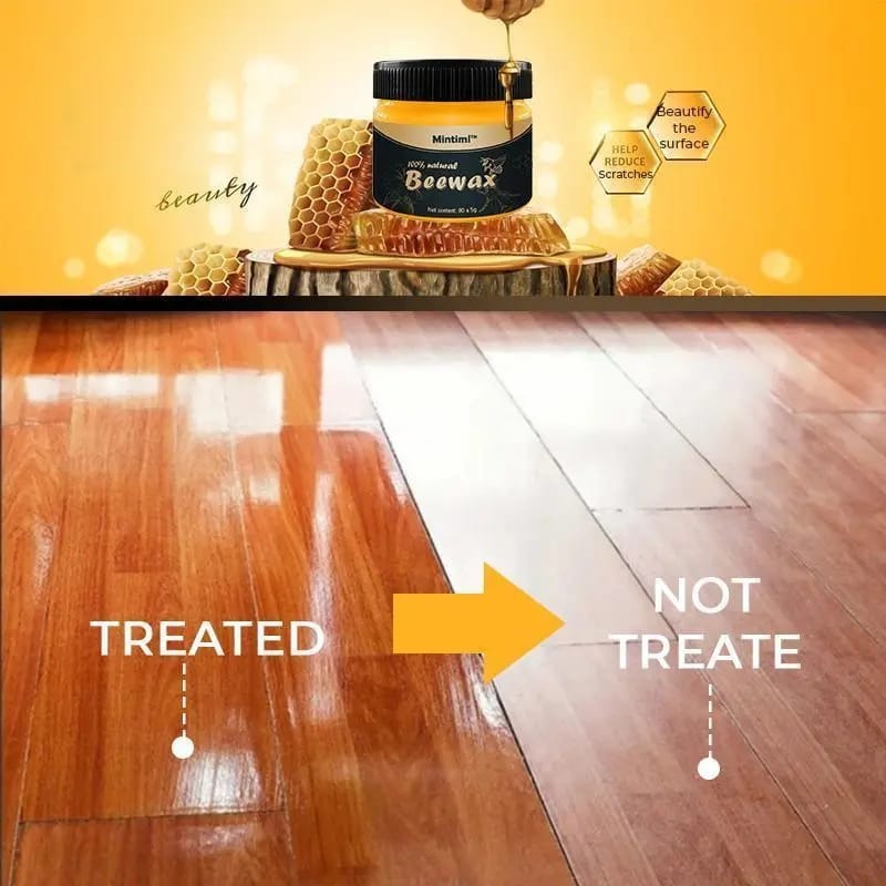 Mintiml 100% Natural Beeswax Furniture Polish For Wood Seasoning - 80g