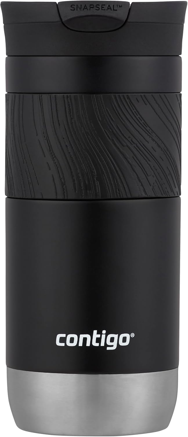 Contigo Byron Snapseal Travel Mug | Stainless Steel Thermal-Mug | Insulated Coffee to go cup